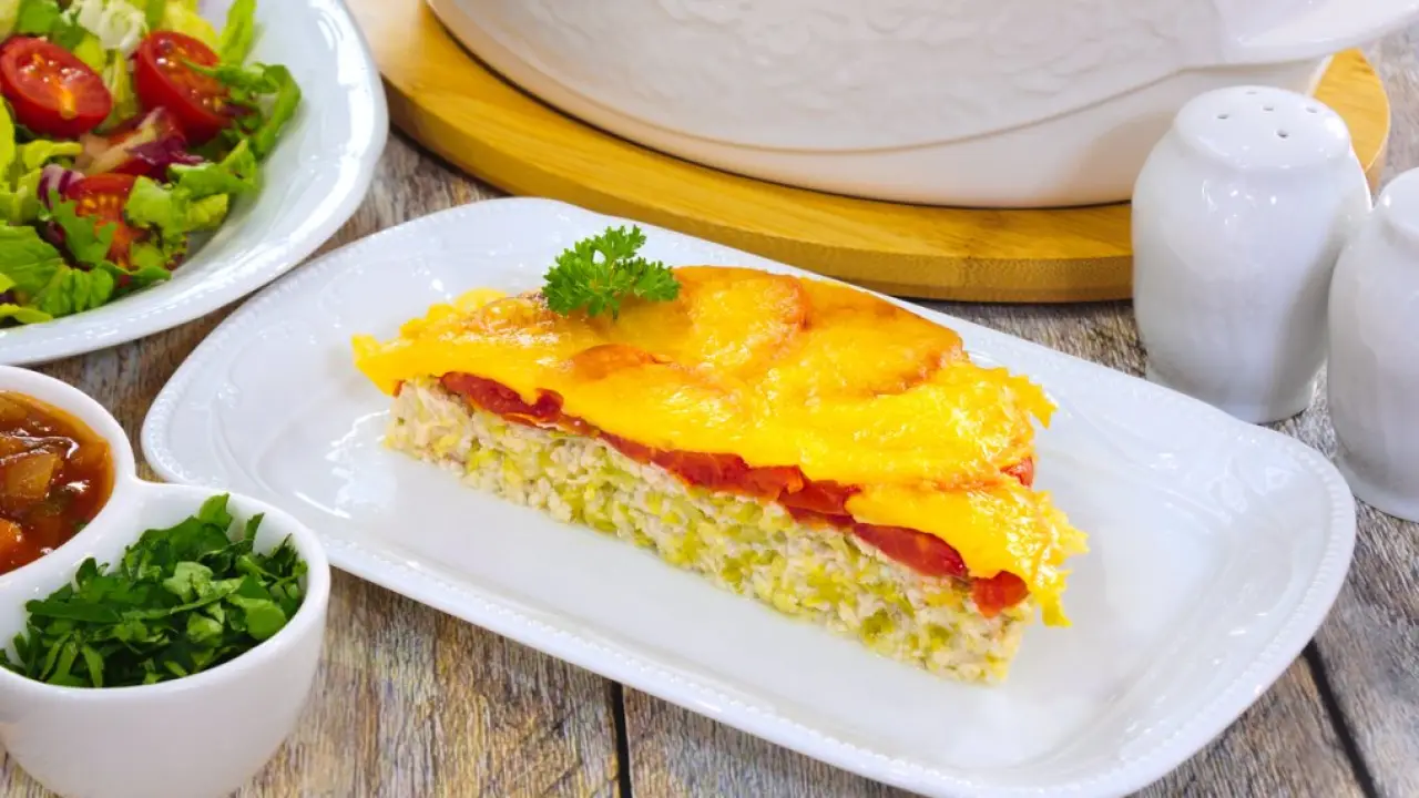 Овощная запеканка с томатами и мясным фаршем - рецепт с фото